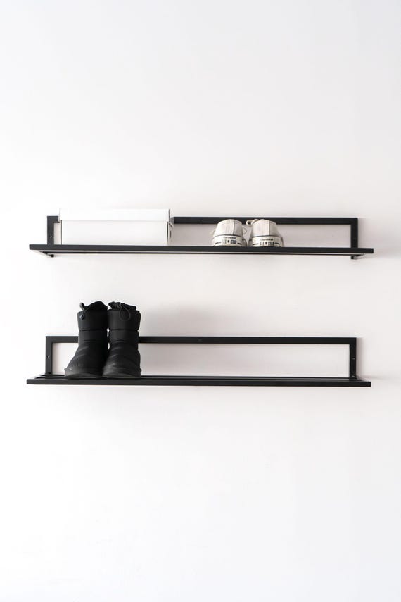 Wall Mounted Metal Shoe Rack: Space Saving Organizer