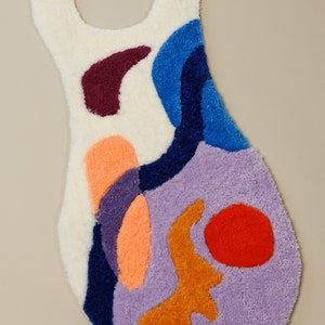 Hand Tufted Carpet Rug Tufted for Plants With Hole/handmade Modern ...