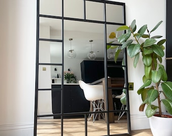 Kensington - Large Industrial Window Style Mirror (140cm x 90cm)