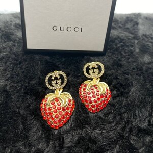 Dior sales strawberry earrings