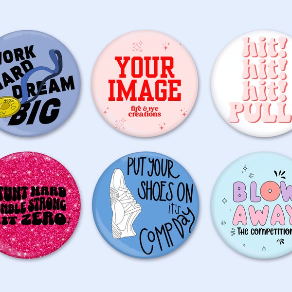 Customize Your Style: Personalized Cheer Button Pins