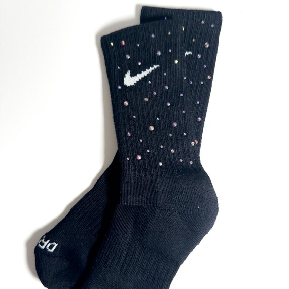 Galaxy Rhinestone Athletic Socks Cheer Socks Cheerleading Etsy Canada