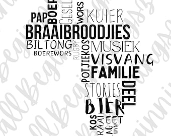 Afrika woorde ..SVG| Cut files | Instant digital download | Afrikaans | PNG | Afrikaans cut file | Afrikaans svg
