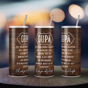 Oupa Afrikaans Tumbler.... 20oz Skinny Tumbler Wrap | Afrikaans Sublimation design |  Afrikaans PNG | Afrikaans Tumbler Wrap