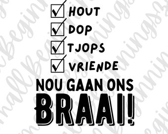 Nou gaan ons braai..SVG| Cut files | Instant digital download | Afrikaans | PNG | Afrikaans cut file | Afrikaans svg