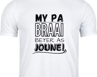 Mi pa braai beter como joune...SVG/ Archivos cortados / Descarga digital instantánea / Afrikaans / PNG / Archivo cortado afrikaans / Afrikaans svg