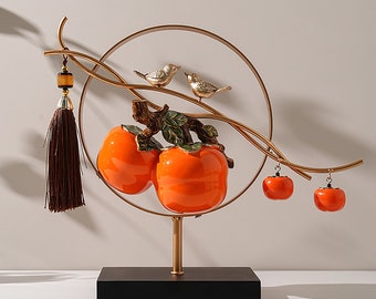 Persimmon decorations, ornaments living room home housewarming gift