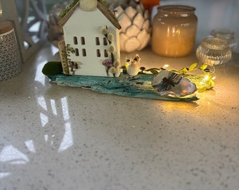 Driftwood Decor and Decorated Shell Houses