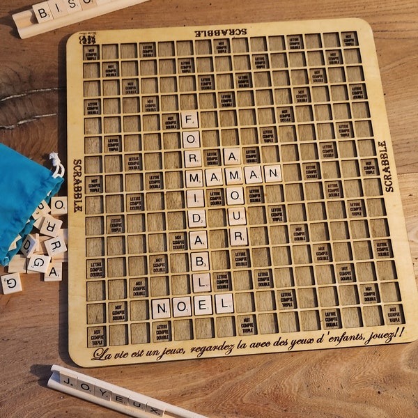 Jeux de scrabble  bois