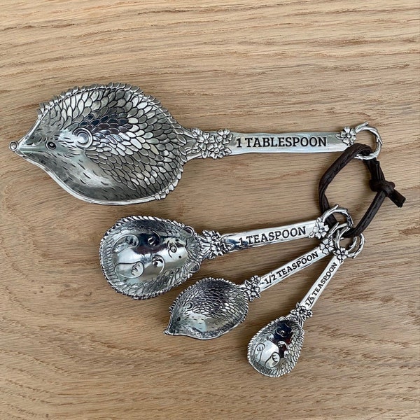 Set of 4 Hedgehog Measuring Spoons