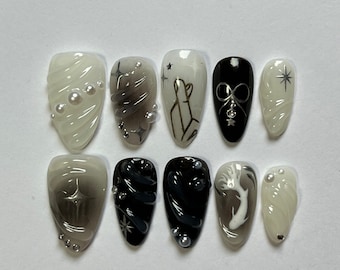 UPDATED** Jujutsu Kaisen Gojo inspired nails