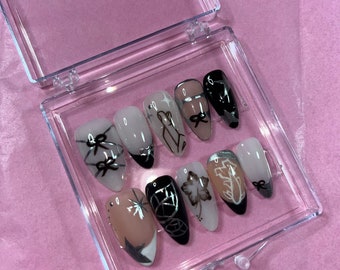 Jujutsu Kaisen Gojo inspired nails