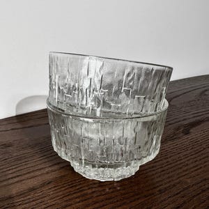 vintage salad bowl, housewarming gift, scandi decor, glass bowl for ice cream