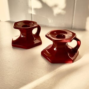ceramic candle holder, ceramic vessel, mcm, mid century modern decor, retro decor, housewarming gift