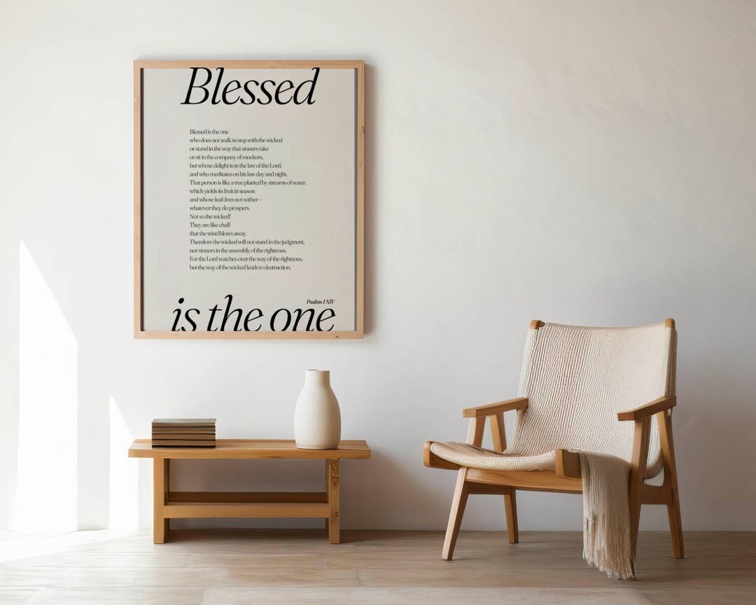 Psalm 1 Scripture Wall Art | Bible Verse Printable | Christian Gift | 1 ...