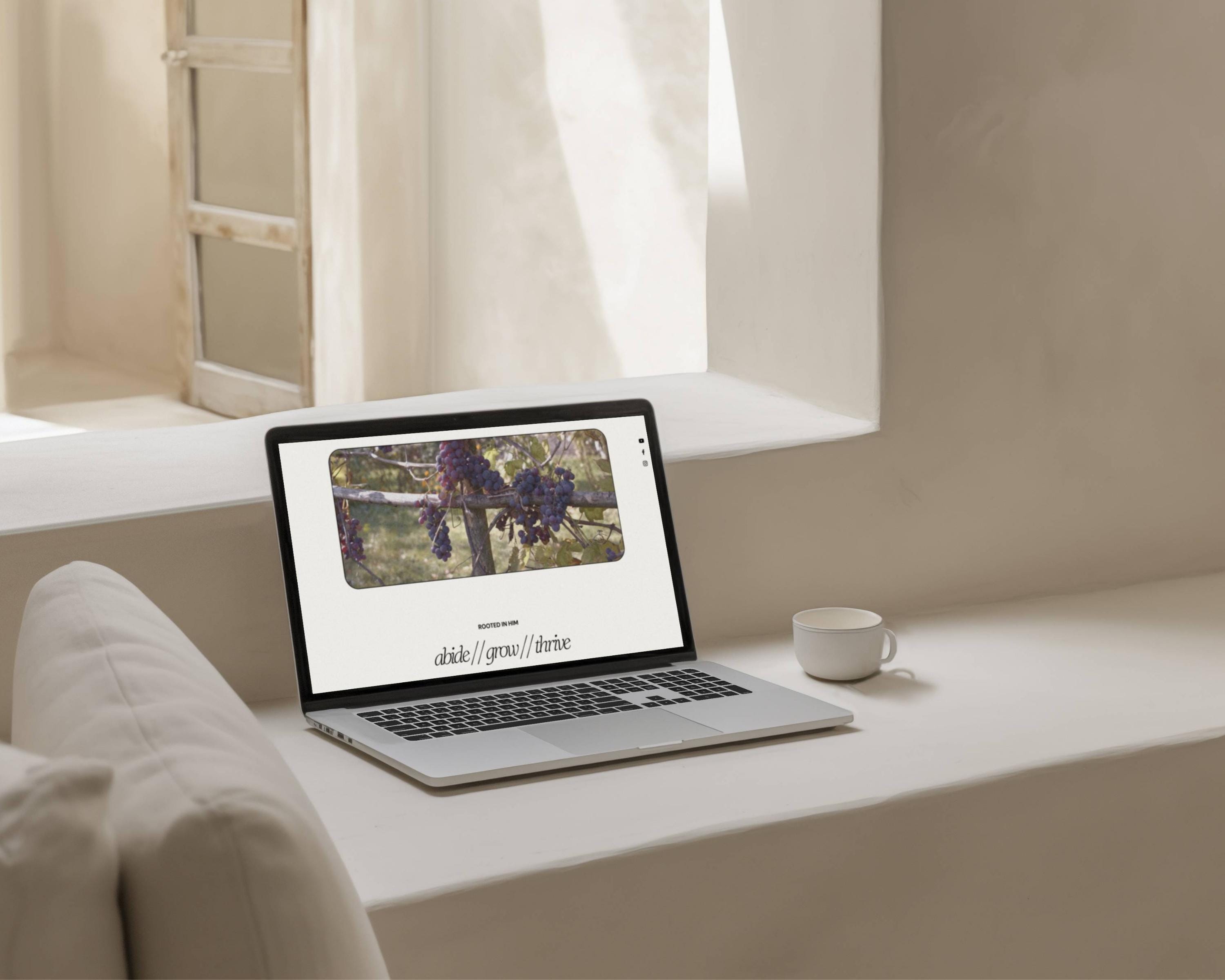 Wix Church Website Template Modern Editable Christian Site Etsy