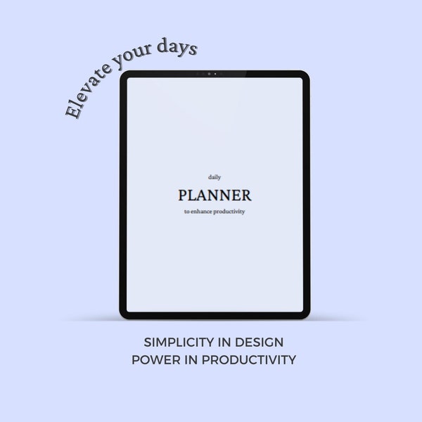 Productivity Planner, Minimalistic That Girl Planner, Undated Digital Planner, iPad Planner, ADHD Planner, Daily Planner, 2024 Planner