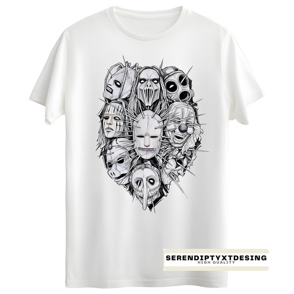 Slipknot T-Shirt -  Heavy Metal Band T-Shirts - Special Desing Unisex Heavy Cotton Tee - Sizes S to 5XL