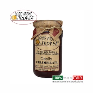 Cebolla Caramelizada de Tropea Calabria IGP - Productos Típicos de Calabria Salsa Gourmet Artesanal - Perfecta con queso - Made in Italy 180g