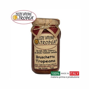 Bruschetta Tropeana - Productos típicos de Calabria - Salsa Gourmet Artesana - Sin gluten - Vegetariana - 100% Made in Italy.  180gr
