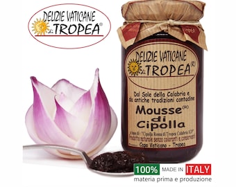 Mousse d'Oignons / Oignon Tropea Caramélisé IGP - Confiture, Marmelade d'Oignons pour Fromage - Sans Gluten - Végétarien - 180g