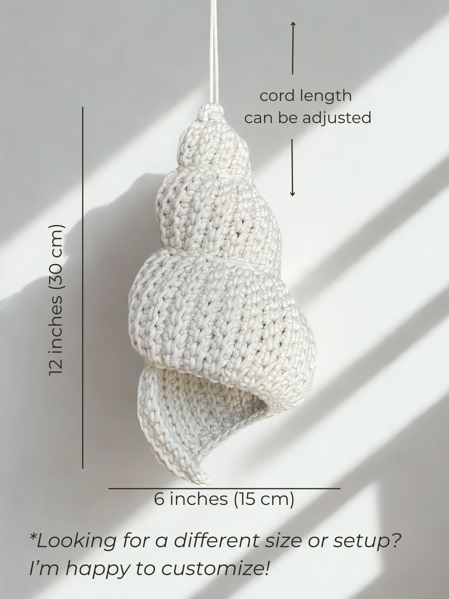 Lith Seashell Hanging Light โ Seashell Pendant Lamp | Recycled Cotton Coastal & Kids ...