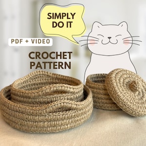 DIY Crochet Baskets – Easy Beginner Pattern + Video Guide