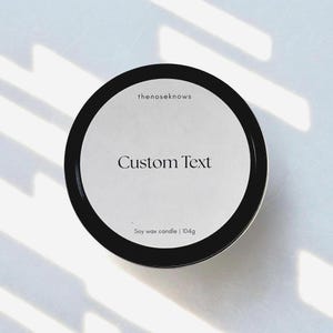Personalized Tin Candle: Custom Gift for Friends/Family/Colleagues/Clients, Custom brand labels, Various scents and colours, Soy wax