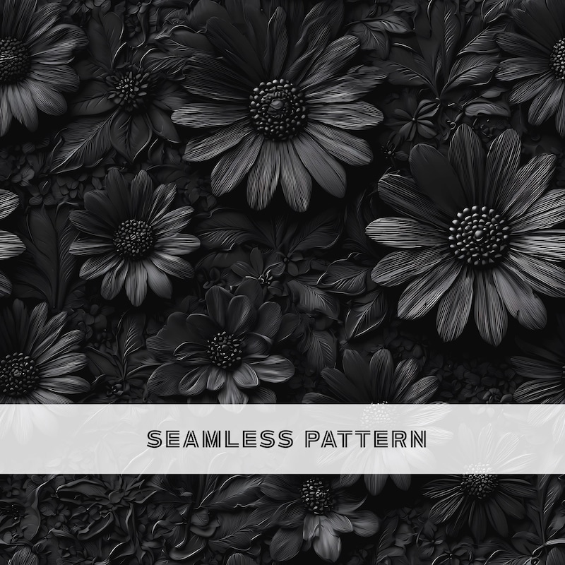 3d Pattern Smooth 3d Seamless Pattern Black - Etsy