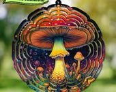 Windspinner PNG Psychedelic Mushroom Wind Spinner PNG: Sublimation Design (Digital Download)