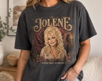 Camiseta de Dolly Parton Jolene, camiseta vintage de música country, camiseta retro con estampado western, camiseta de cantante de Nashville, regalo de música country