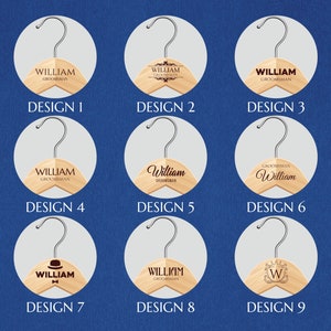 Custom Engraved Hanger, Wooden Groomsman Suit Hanger, Groomsman Hanger, Best Man Gifts, Personalized Groomsman Hanger, Wedding Hangers image 2