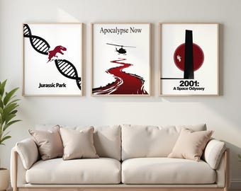 50+ minimalistische filmposters - bundel afdrukbare muurkunst - iconische filmsposters - thuisbioscoopdecor - cadeau filmliefhebber