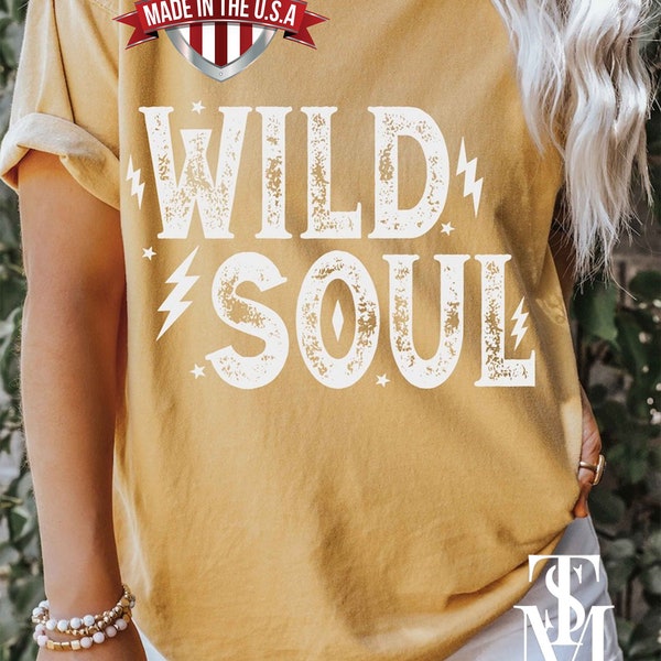 Wild Soul Expansive Vintage T-Shirt, Cozy Colors T-Shirt, Maintain Your Edge Shirt, getragenes Vintage Look T-Shirt, Boho Western T-Shirt
