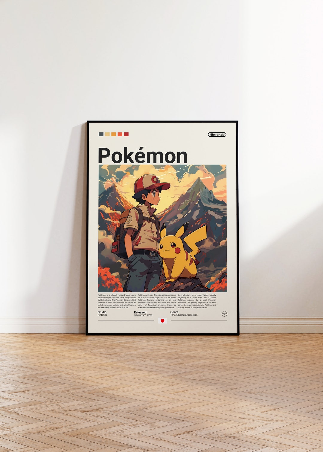 Pokemon Poster, Pokemon Print, Pokemon Gift, Video Game Poster ...