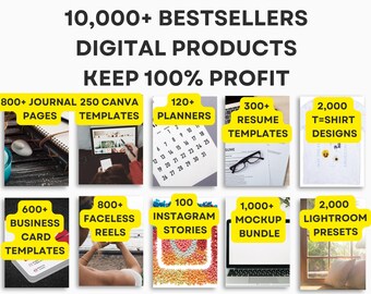 7,000 Done For You Resell Digital Products Bundle. Ideal for Passive Income. PLR MMR Digital Products, Master Resell Rights Digital Products