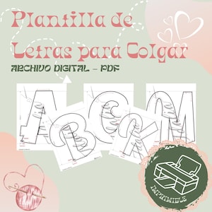 Knitting Letter Templates for Hanging - i-cord templates, knitted wire templates, printable PDF, wire art, knitting