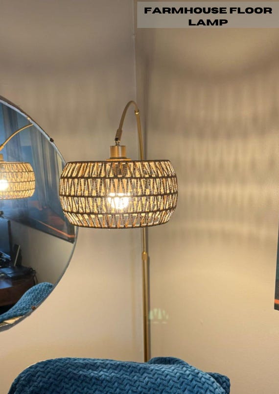 Stained Glass Light Bulb Floor Lamps For Living Room, Boho