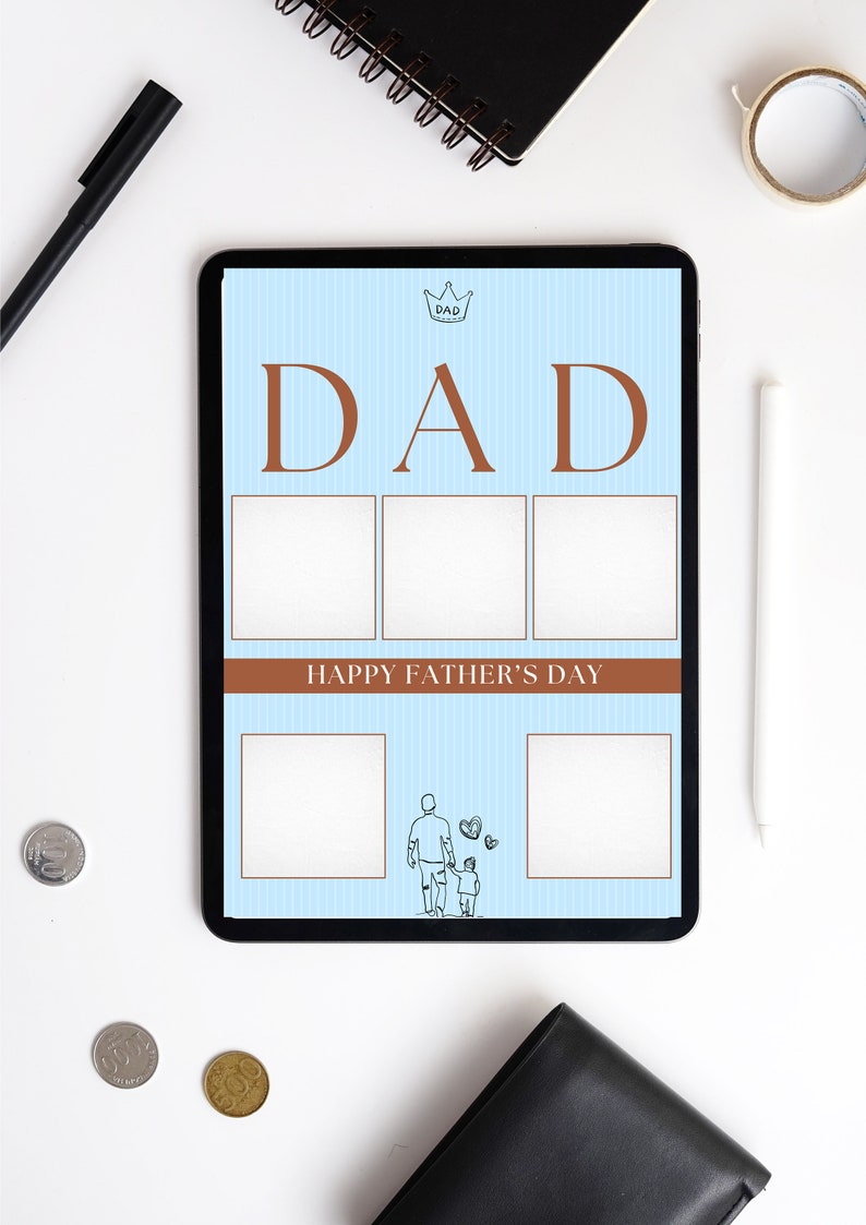 Printable Father's Day Card, Printable Card, Cute Printable Dad Card ...