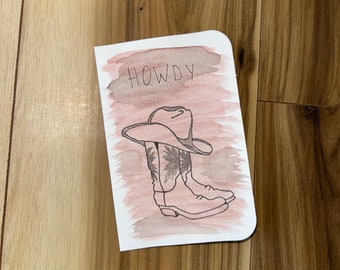 Carte d'anniversaire cow-boy