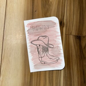 Carte d'anniversaire cow-boy