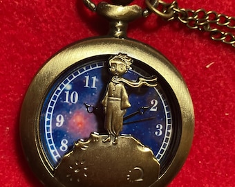 Precioso reloj de bolsillo El Principito para regalar o coleccionar