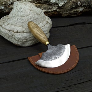 Half Moon knife • Skiving Knife • Cutting leather Tool • Head Round Knife • Leather Round Knife • Leather Working Tools • Half Moon Knife