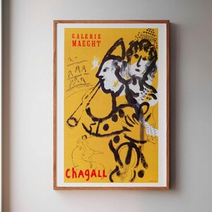 Chagall Print - Home Wall Art Poster Print Science Poster Art Reproduction beautiful- Mourlot print