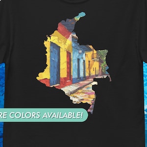 Kolumbien Artwork T-Shirt | Kolumbien Karte Shirt | Kolumbien Geschenk