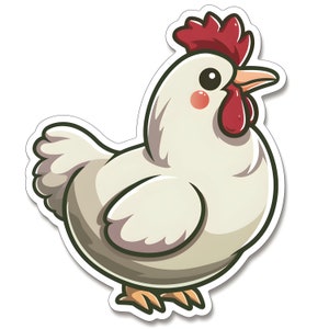 Cute Chicken Bubble-free stickers | Unique Chicken Lover Gifts | Car Decal