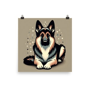 German Shepherd Poster - Wall Art - German Shepherd Love - Gift for Dog Mom or Dog Dad