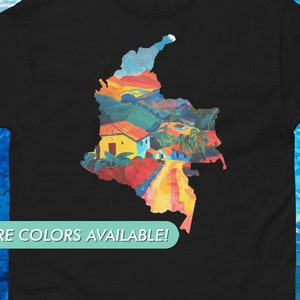 Camiseta de Colombia / Recuerdo colombiano / Camiseta gráfica única