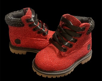 Children's Glitter Timberlands