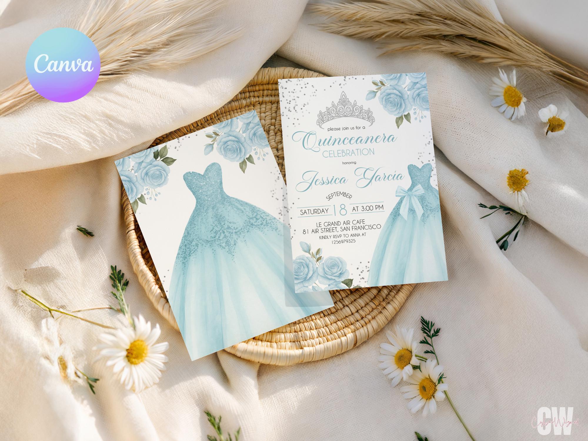 princess polly baby blue dress Long Formal Dresses With V Neck Light Blue Tulle Short Sleeves Long Formal  Dress, Blue Sweet 16 Dress Women's Sequin Evening Dress main image 1